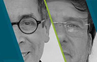 Joost Declercq (Archipelago architects) en Joël Sels (senior Design Engineer bij VELUX commercial).